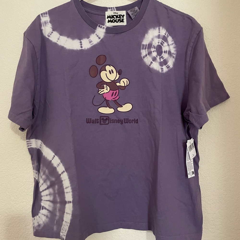 Mickey Mouse Genuine Mousewear Tie-Dye T-Shirt for Women Walt Disney World NWT